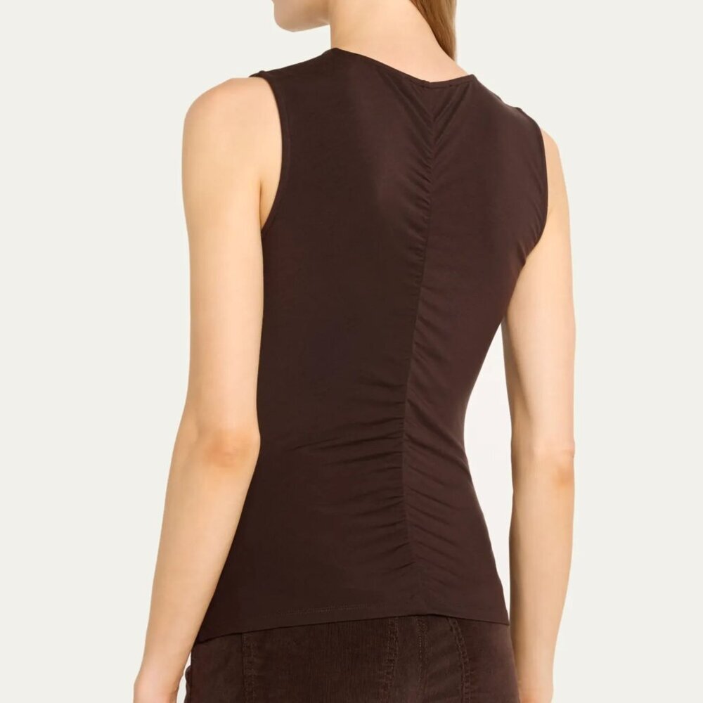 Veronica Beard Neeta Ruched Sleeveless Top (Size S) NWOT - Picture 3 of 8